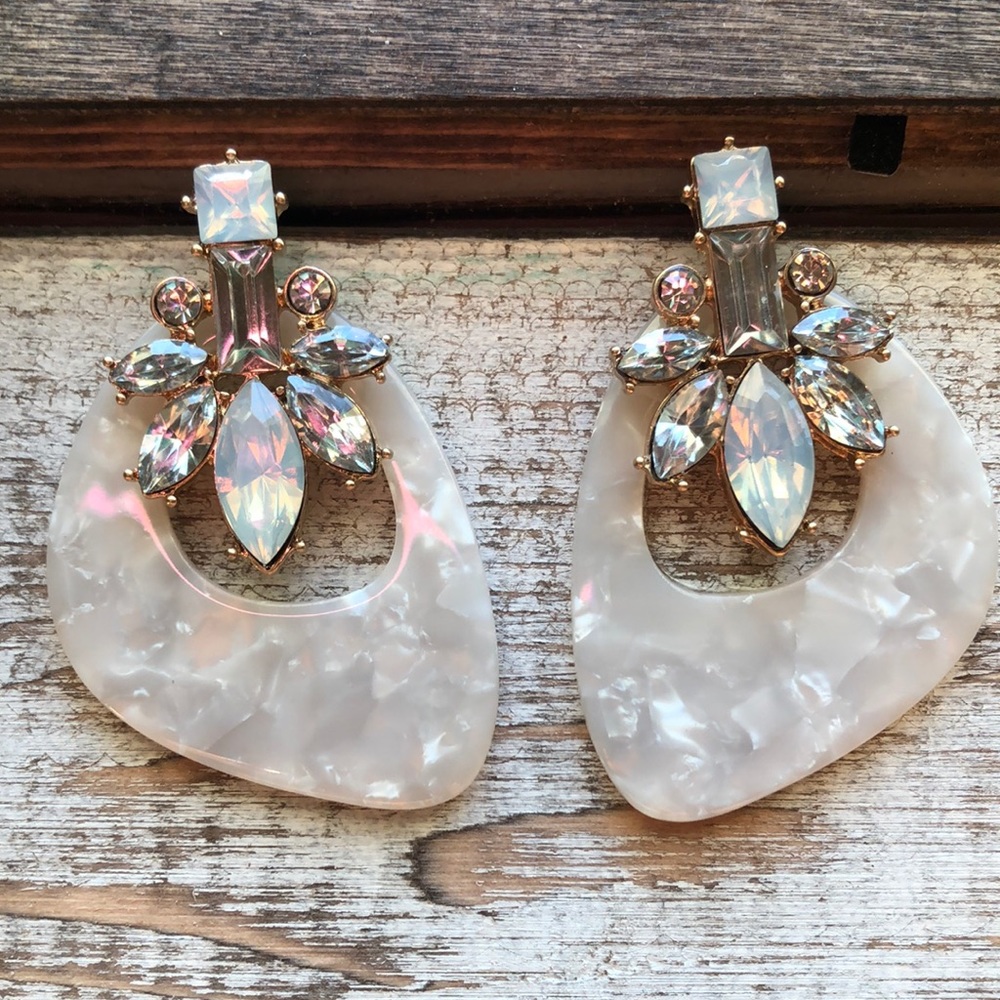 acrylic statement earrings